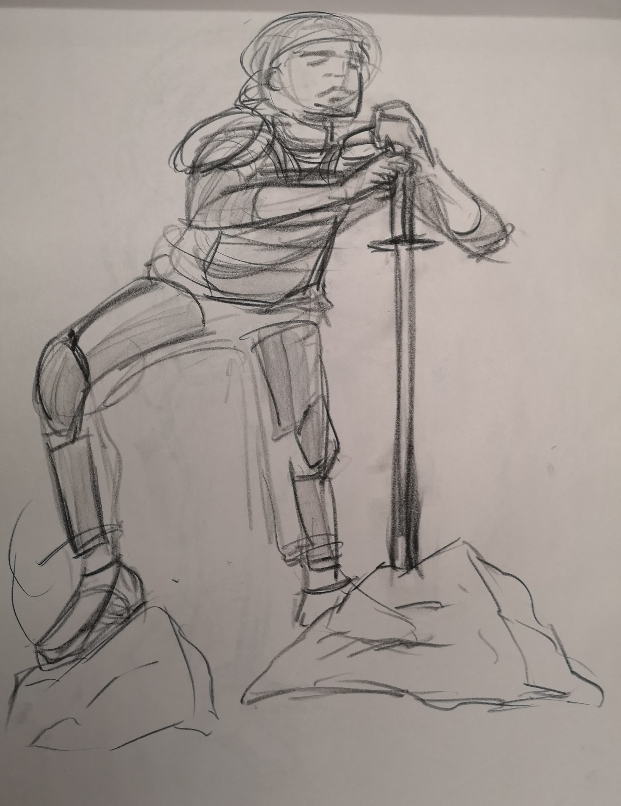 Life drawing of a character