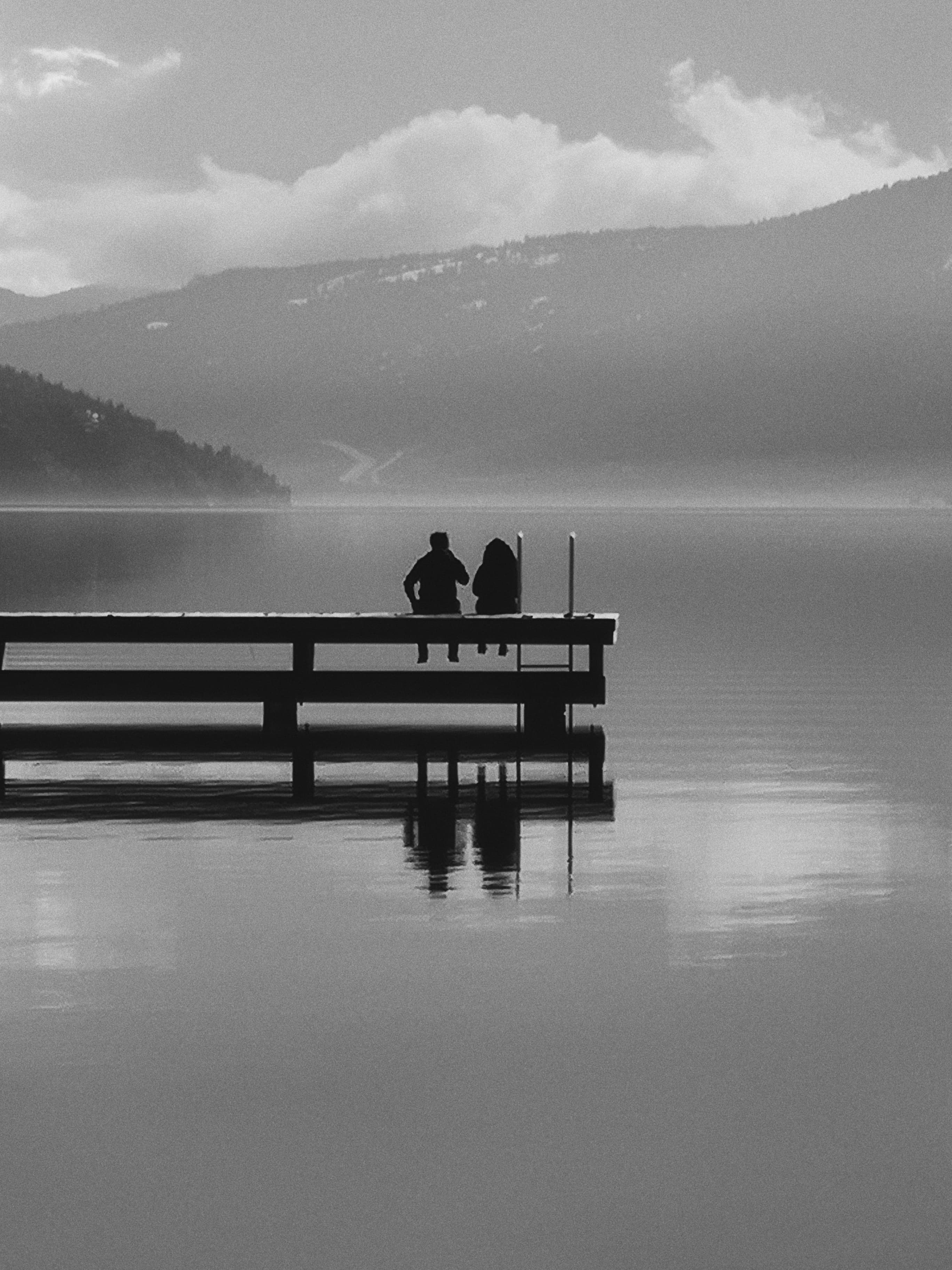 Couple on a pier
